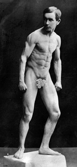 Percy Laidler in bodybuilding days