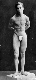 Percy Laidler in bodybuilding days